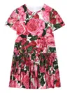 Dolce & Gabbana Cotton Poplin Dress In Pink