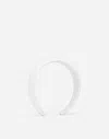 Dolce & Gabbana Poplin Hairband With Dolce&gabbana Logo In White