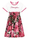 Dolce & Gabbana Embroidered Cotton Poplin Dress In White