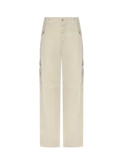 Dolce & Gabbana Poplin Pants In Neutral