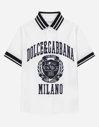 Dolce & Gabbana Camicia Manic. Corta In White