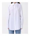 Dolce & Gabbana White Cotton Shirt In Blue