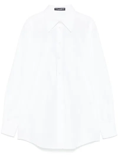 Dolce & Gabbana Poplin Shirt In White