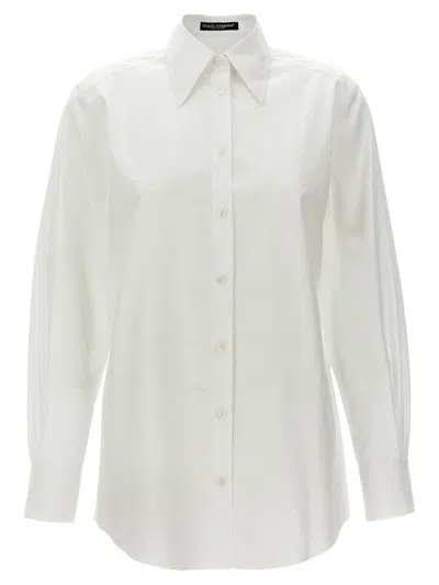 Dolce & Gabbana Poplin Shirt In White