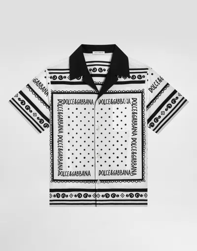 Dolce & Gabbana Poplin Shirt With Bandanna Print