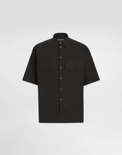 Dolce & Gabbana Poplin Shirt With Tag In Black