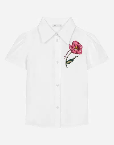 Dolce & Gabbana Camicia Manic. Corta In White