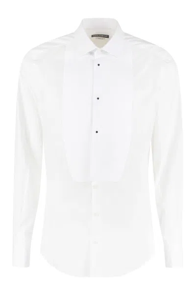 DOLCE & GABBANA DOLCE & GABBANA POPLIN TUXEDO SHIRT