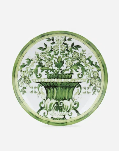 Dolce & Gabbana Porcelain Charger Plate In Multi