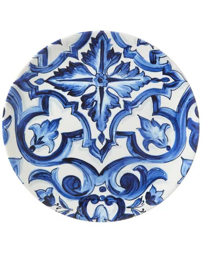 Dolce & Gabbana Porcelain Charger Plate In Blue