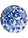 Dolce & Gabbana Porcelain Dessert Plates In Blue