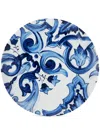 Dolce & Gabbana Porcelain Dinner Plates In Blue
