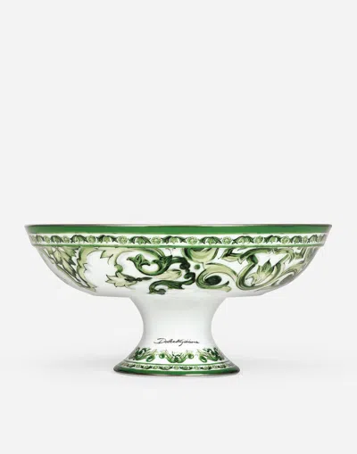 Dolce & Gabbana Porcelain Fruit Bowl In Green