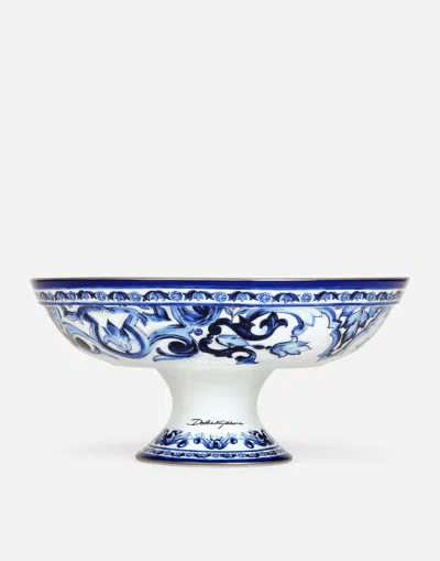 Dolce & Gabbana Porcelain Fruit Bowl In Multicolor