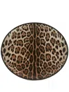 Dolce & Gabbana Teller Mit Leoparden-print In Brown