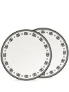 Dolce & Gabbana Porcelain Soup Plates (set Of Two) In Weiss
