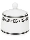 Dolce & Gabbana Porcelain Sugar Bowl In White