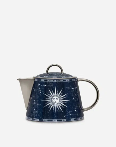 Dolce & Gabbana Porcelain Teapot In Blue