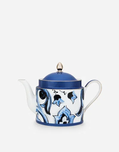 Dolce & Gabbana Porcelain Teapot In Multicolor