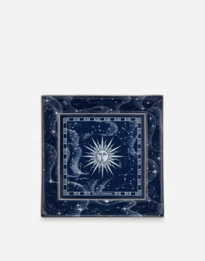Dolce & Gabbana Porcelain Trinket Dish In Blue