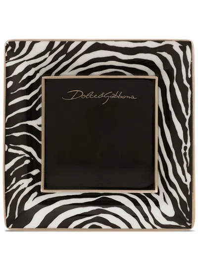 Dolce & Gabbana Porcelain Trinket Tray (10cm) In Black