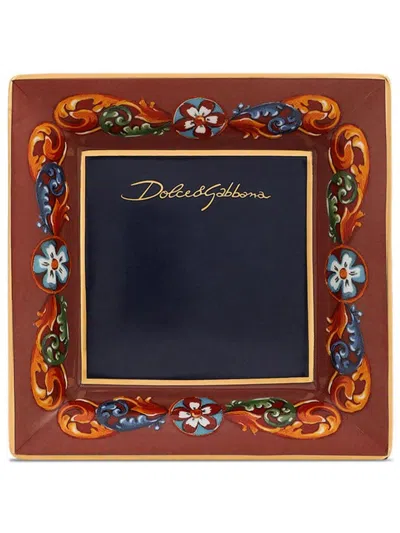 Dolce & Gabbana Porcelain Trinket Tray (10cm) In Red