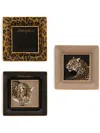 Dolce & Gabbana Porcelain Trinket Tray (set Of Three) In Brown