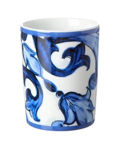 Dolce & Gabbana Porcelain Water Glass In Blue
