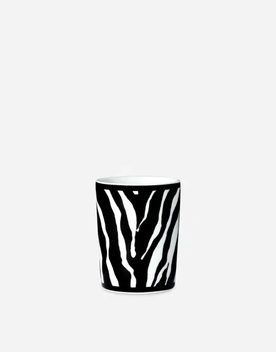 Dolce & Gabbana Porcelain Water Glass In Multicolor