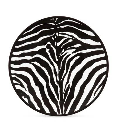 DOLCE & GABBANA PORCELAIN ZEBRA CHARGER PLATE