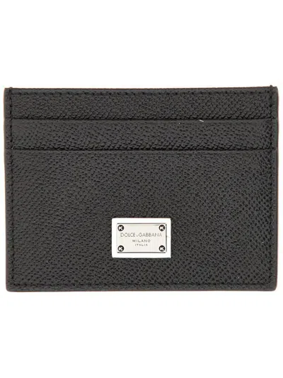 DOLCE & GABBANA DOLCE & GABBANA PORTACARTE IN PELLE