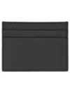 Dolce & Gabbana Logo Card Holder In Calfskin With Deer Print In Black