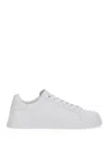 Dolce & Gabbana Portofino Calfskin White Sneakers
