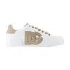 Dolce & Gabbana Port.light Strobel Sneakers In White