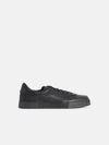 Dolce & Gabbana 'portofino' Black Leather Sneakers In Black