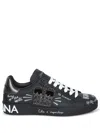 Dolce & Gabbana Sneakers From The Portofino Line In Black