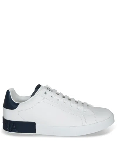 DOLCE & GABBANA PORTOFINO BLUE-WHITE SNEAKERS