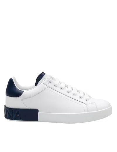 DOLCE & GABBANA DOLCE & GABBANA PORTOFINO CALFSKIN SNEAKERS