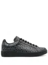 Dolce & Gabbana Logo Jacquard Low-top Sneakers In Black