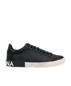 Dolce & Gabbana Low-top Sneakers Vintage Effect In Black