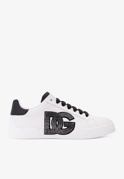 DOLCE & GABBANA PORTOFINO DG LOGO LOW-TOP SNEAKERS
