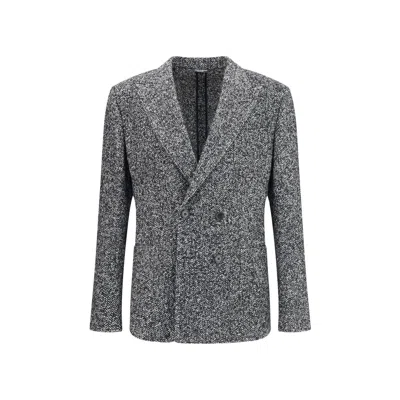DOLCE & GABBANA PORTOFINO DOUBLE-BREASTED JACKET WITH CHEVRON PATTERN