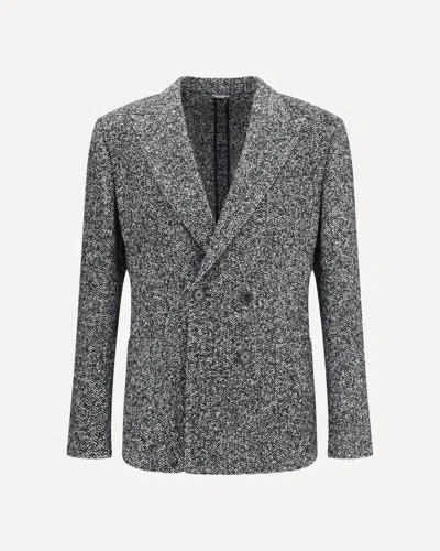 DOLCE & GABBANA PORTOFINO DOUBLE-BREASTED JACKET WITH CHEVRON PATTERN
