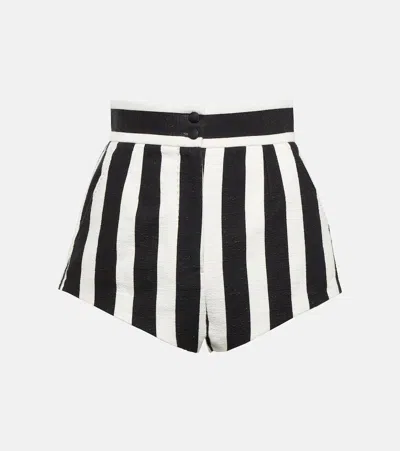 Dolce & Gabbana Portofino High-rise Striped Shorts In Multicoloured