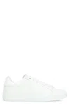 Dolce & Gabbana Portofino Leather Low-top Sneakers In White