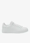 Dolce & Gabbana Portofino Leather Low-top Sneakers In White