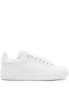 Dolce & Gabbana White Calfskin Portofino Sneakers