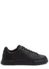 Dolce & Gabbana Portofino Sneakers In Nappa Color Black In Black