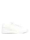 Dolce & Gabbana Portofino Leather Sneakers In White