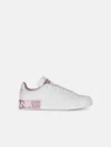 Dolce & Gabbana Portofino Leather Sneakers In White